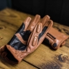 kuna customs brown leather motorcycle gloves